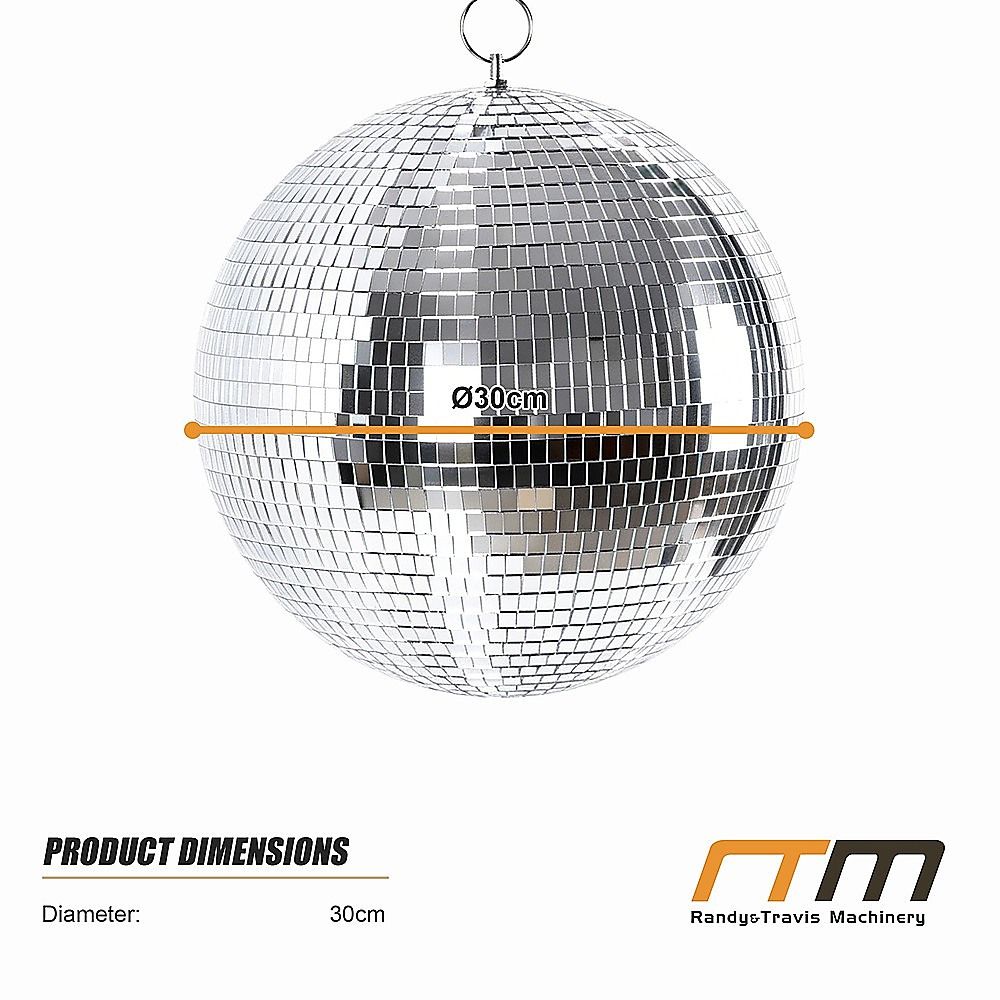 Silver Mirror Disco Ball Hanging DJ Party Decor V63-955211