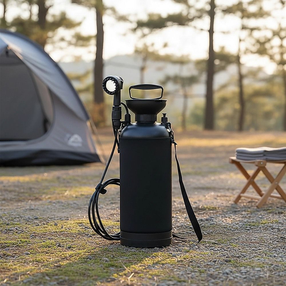 Portable 12L Camping Shower - 10 Spray Modes & Lock Switch V63-955241