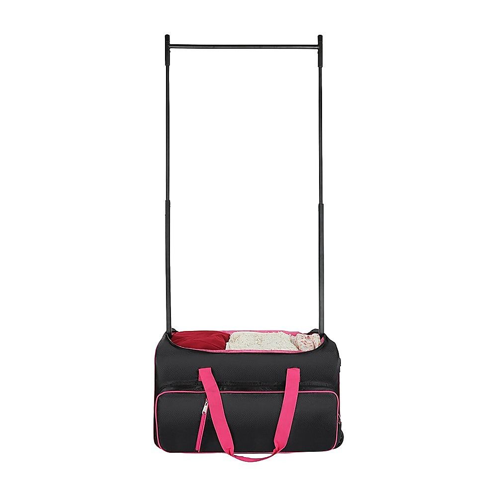 736.6 mm Heavy Duty Rolling Dance Bag with Garment Rack for Travel V63-955251