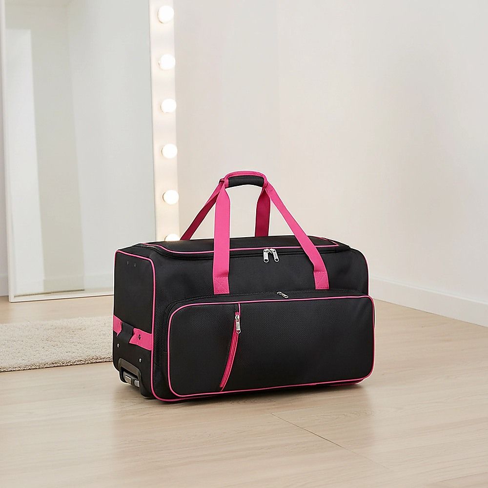 736.6 mm Heavy Duty Rolling Dance Bag with Garment Rack for Travel V63-955251
