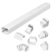 75mm 5.4m Mini Split Line Set Cover Kit PVC for Air Conditioner Installation V63-955261