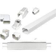 75mm 5.4m Mini Split Line Set Cover Kit PVC for Air Conditioner Installation V63-955261