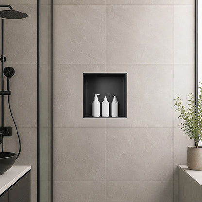 Stainless Steel Shower Niche 32x32cm Shelf Insert Wall Recessed V63-955281