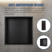 Stainless Steel Shower Niche 32x32cm Shelf Insert Wall Recessed V63-955281