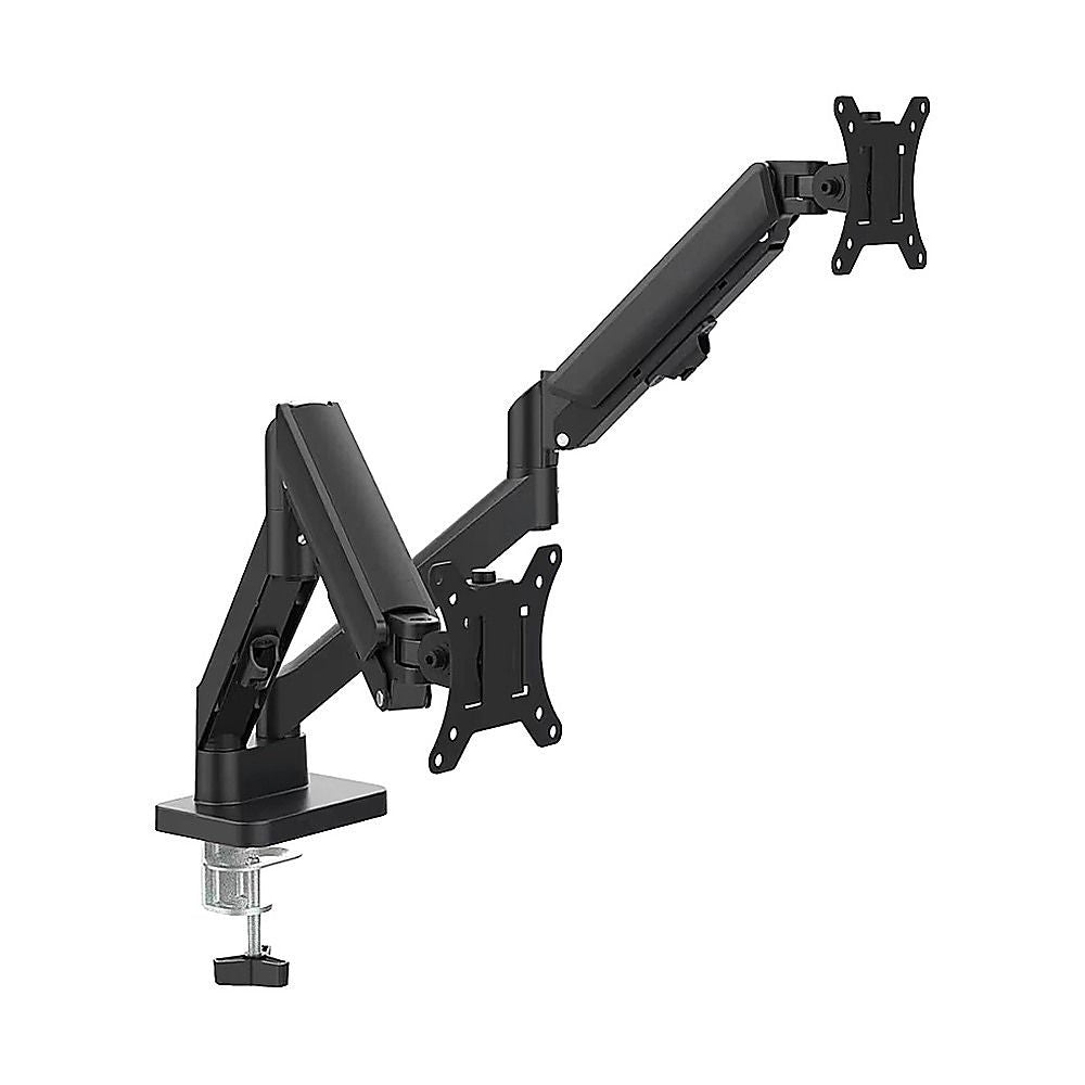 Dual Arm Monitor Desk Mount Bracket Spring Assisted 17-32 Inch Full Motion V63-955291