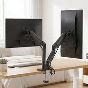 Dual Arm Monitor Desk Mount Bracket Spring Assisted 17-32 Inch Full Motion V63-955291