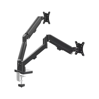 Dual Arm Monitor Desk Mount Bracket Spring Assisted 17-32 Inch Full Motion V63-955291