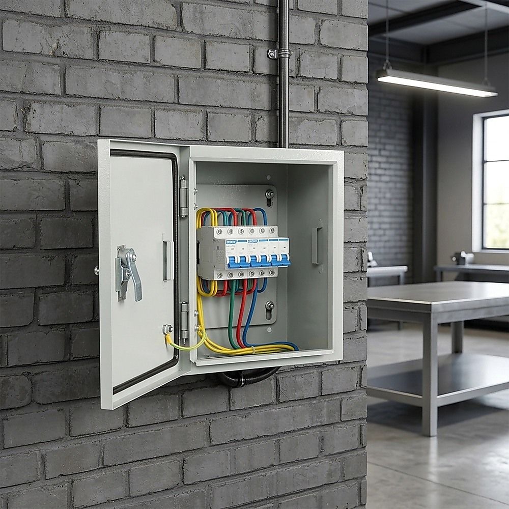 300x250x140mm Carbon Steel Electrical Enclosure Box IP65 Wall Mount V63-955301