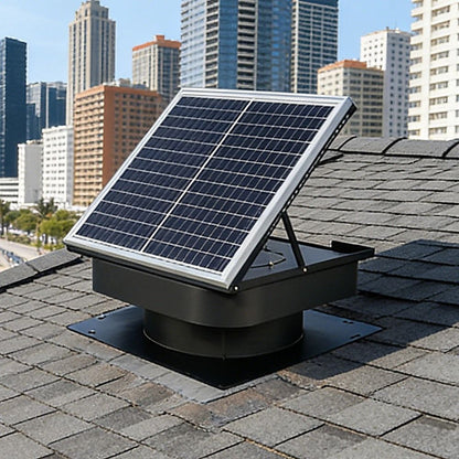 30W Solar Roof Vent Fan Exhaust Attic Ventilation for Home Garage Van V63-955311