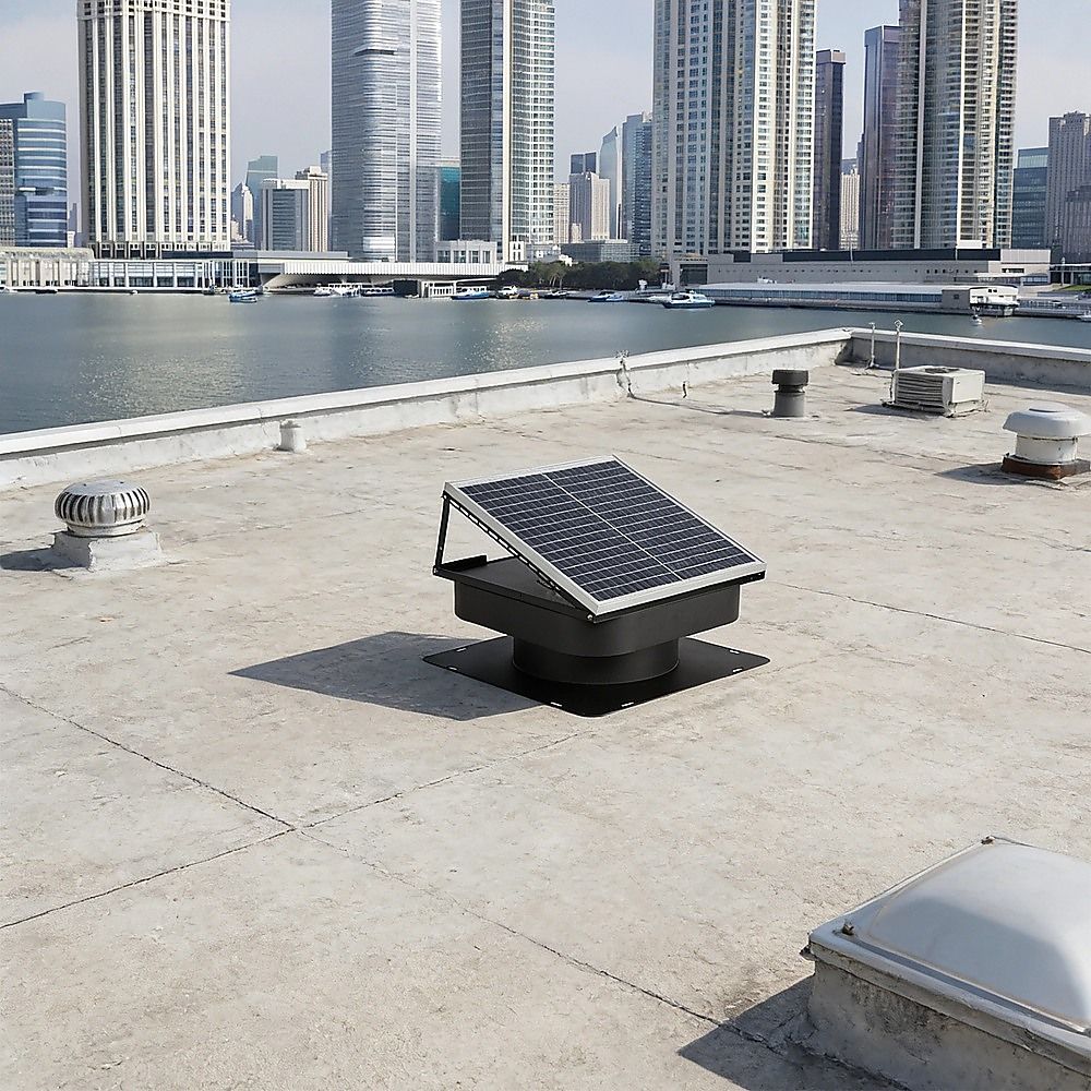 30W Solar Roof Vent Fan Exhaust Attic Ventilation for Home Garage Van V63-955311
