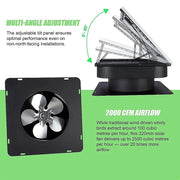 30W Solar Roof Vent Fan Exhaust Attic Ventilation for Home Garage Van V63-955311