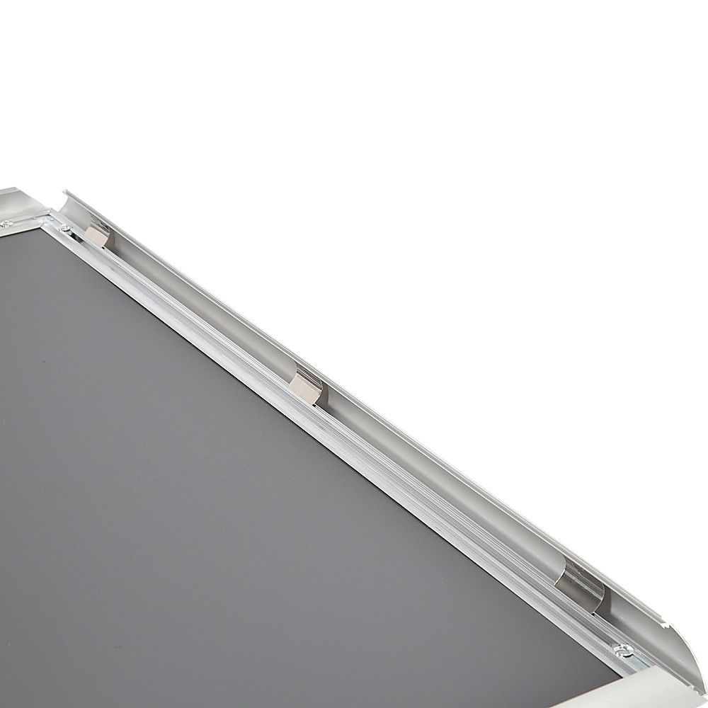 A0 2pc Aluminium Snap Poster Frame Wall Mount Sign Holder Silver V63-955331