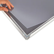A0 2pc Aluminium Snap Poster Frame Wall Mount Sign Holder Silver V63-955331