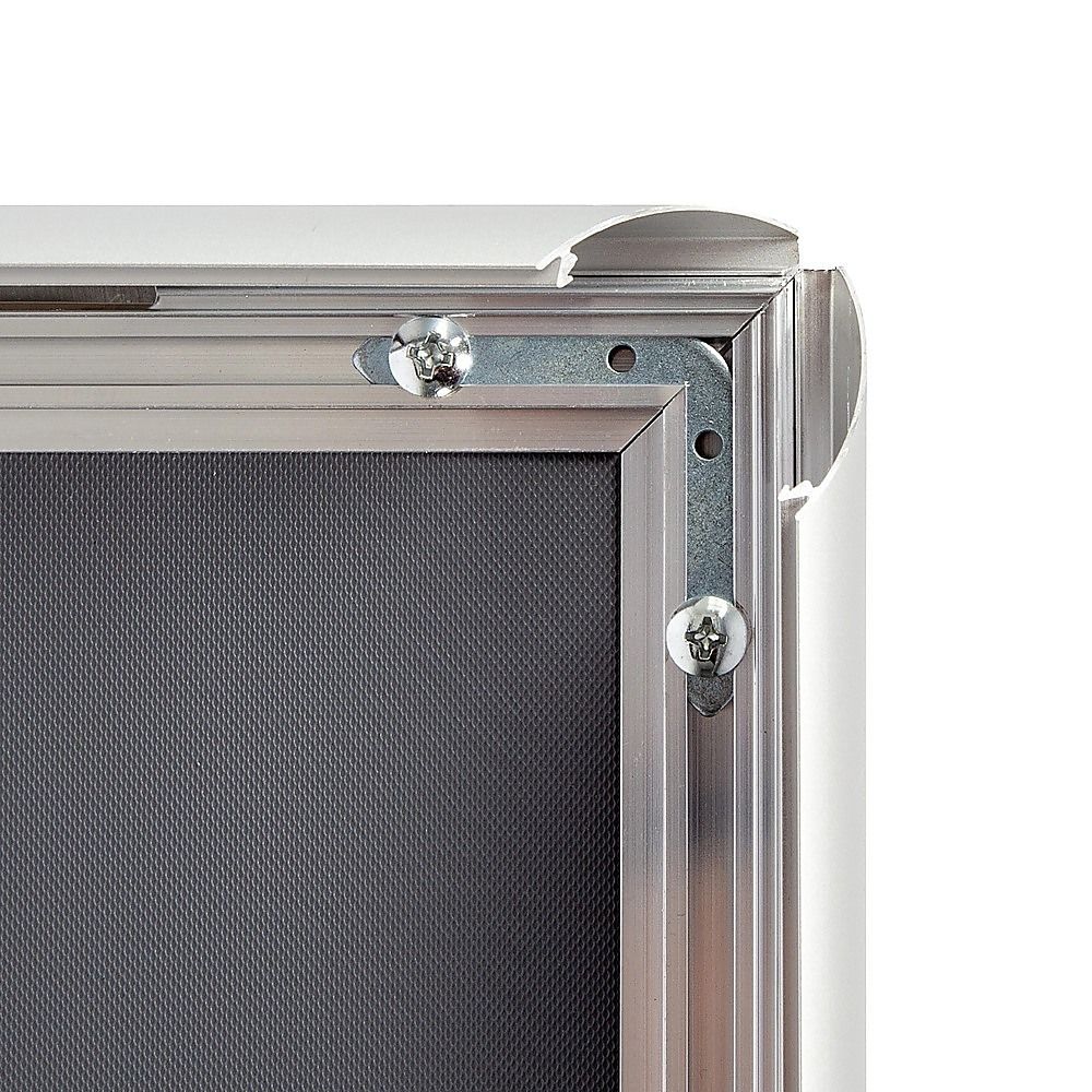 A0 2pc Aluminium Snap Poster Frame Wall Mount Sign Holder Silver V63-955331