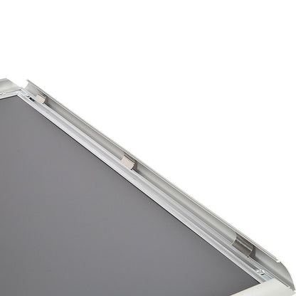 A1 2pc Aluminium Snap Poster Frame Wall Mount Sign Holder Silver V63-955341
