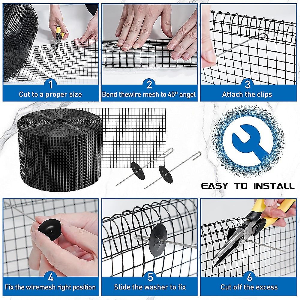 30m Solar Panel Bird Proofing Kit Stainless Steel Mesh V63-955381