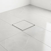 10x10cm Square Shower Drain with Removable Tile Insert Grate - Stainless steel 304SS, CUPC Certified for V63-955491