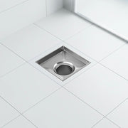 10x10cm Square Shower Drain with Removable Tile Insert Grate - Stainless steel 304SS, CUPC Certified for V63-955491