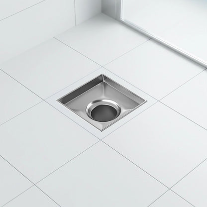 10x10cm Square Shower Drain with Removable Tile Insert Grate - Stainless steel 304SS, CUPC Certified for V63-955491