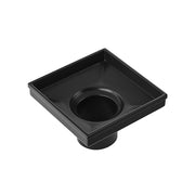 10x10cm Square Shower Drain with Removable Tile Insert Grate - Matte Black 304SS, CUPC Certified for Modern V63-955501