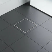 15x15cm Square Shower Drain with Removable Tile Insert Grate - Stainless steel 304SS, CUPC Certified for V63-955521