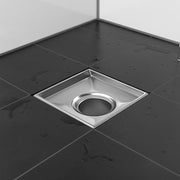 15x15cm Square Shower Drain with Removable Tile Insert Grate - Stainless steel 304SS, CUPC Certified for V63-955521