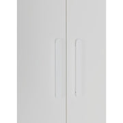 320x200cm 8-Door White Steel Hanging Wardrobe with White Handle Storage Cabinet V63-957481