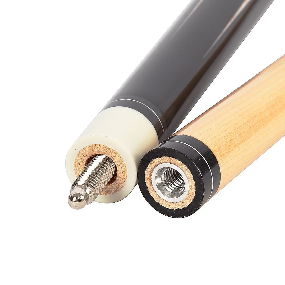 57" 2-Piece Maple Wood Billiard Pool Cue Sticks 19oz with Free Carry Bag for Smooth Control and Accuracy V63-957601