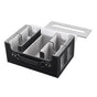 Trading Card Storage Box 4 Row TCG Organiser Magnetic Leather Case with Dividers for MTG Pokemon YuGiOh Cards V63-957681