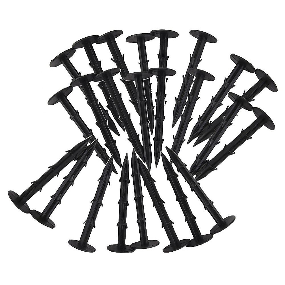 Grass Pegs 500 Pack Plastic Lawn Turf Weed Mat Pins Stakes Ground Anchor Fastening For Garden Landscaping Use V63-957821