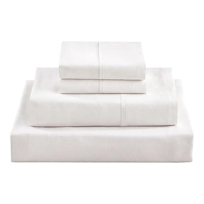 Microfiber Sheet Set 4 Piece Queen White Deep Pocket Bed Sheets Soft Breathable Easy Care Bedding V63-957841