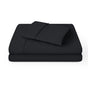 Microfiber Sheet Set 4 Piece Queen Black Deep Pocket Bed Sheets Soft Breathable Easy Care Bedding V63-957851