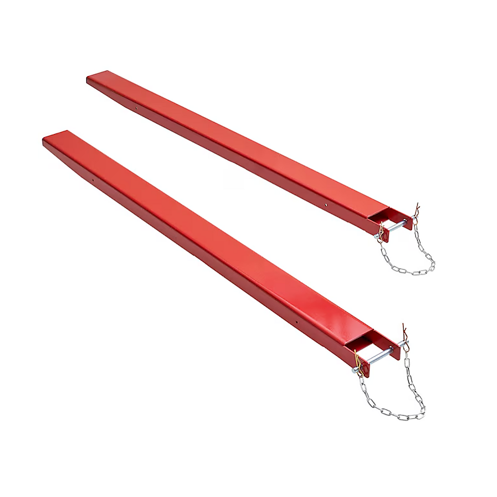 Heavy Duty Pallet Fork Extensions 209cm Carbon Steel Forklift Attachments with Safety Pins for Extended Load Handling