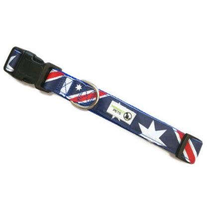 Australia Flag Aussie Dog Collar - Moondidley Pets Medium V631-MDPCOLAUSM