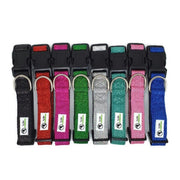 Bling Glitter Overlay Nylon Dog Collar Breakaway Buckle - Moondidley Pets X- Small Turquoise V631-MDPCOLBLIXSTUR