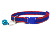 100% Pure Bamboo Fibre Cat Collar Plastic Buckle Navy - Moondidley Pets V631-MDPCOLCATNVY