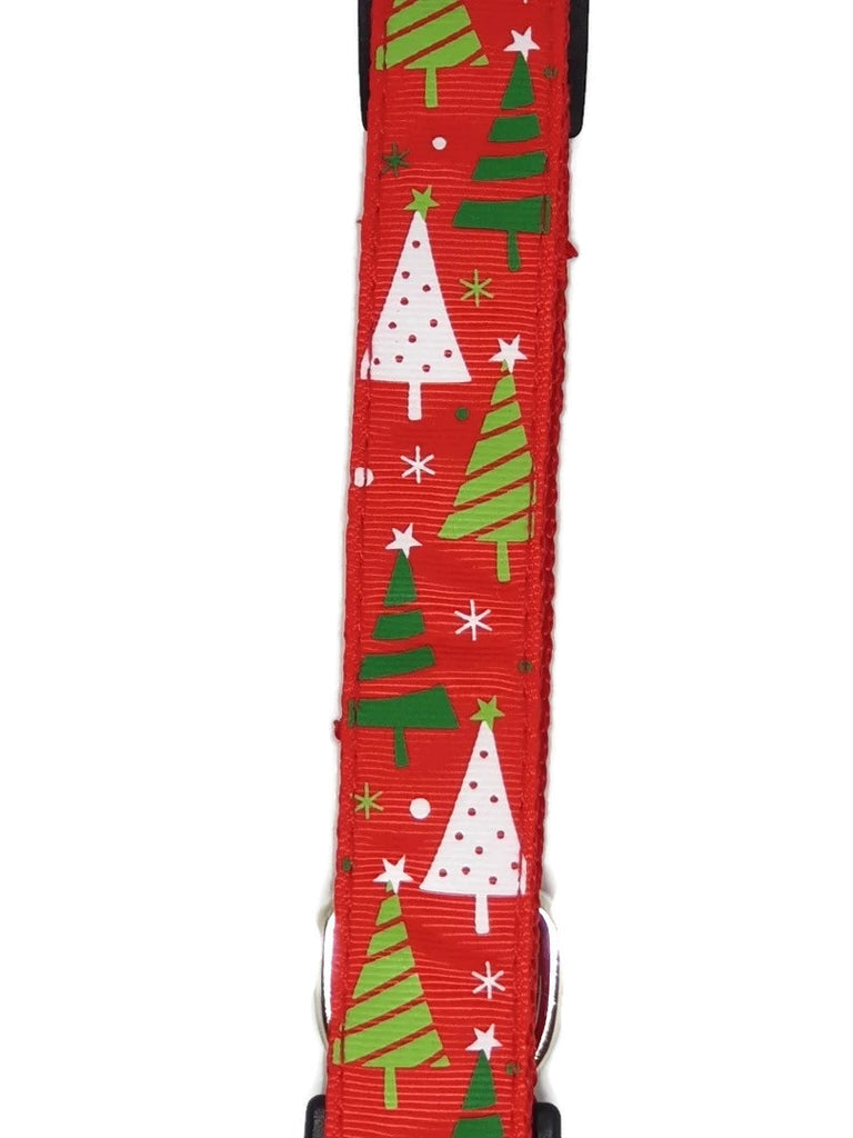 Christmas Dog Leashes 1.2m - Moondidley Pets Red Xmas Tree V631-MDPLDXMA1.2TRE
