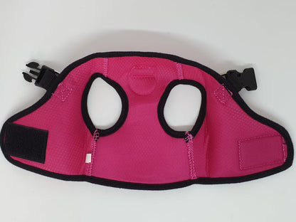 Vest Harness Pet Dog-Cat Step-in Velcro and Buckle Attachments - Moondidley Pets Small Black V631-MDPVESTSBLK