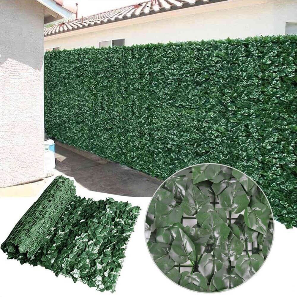 Artificial Ivy Leaf Hedging 3M x 1M Roll (Fake Ivy Roll) V637-1006477