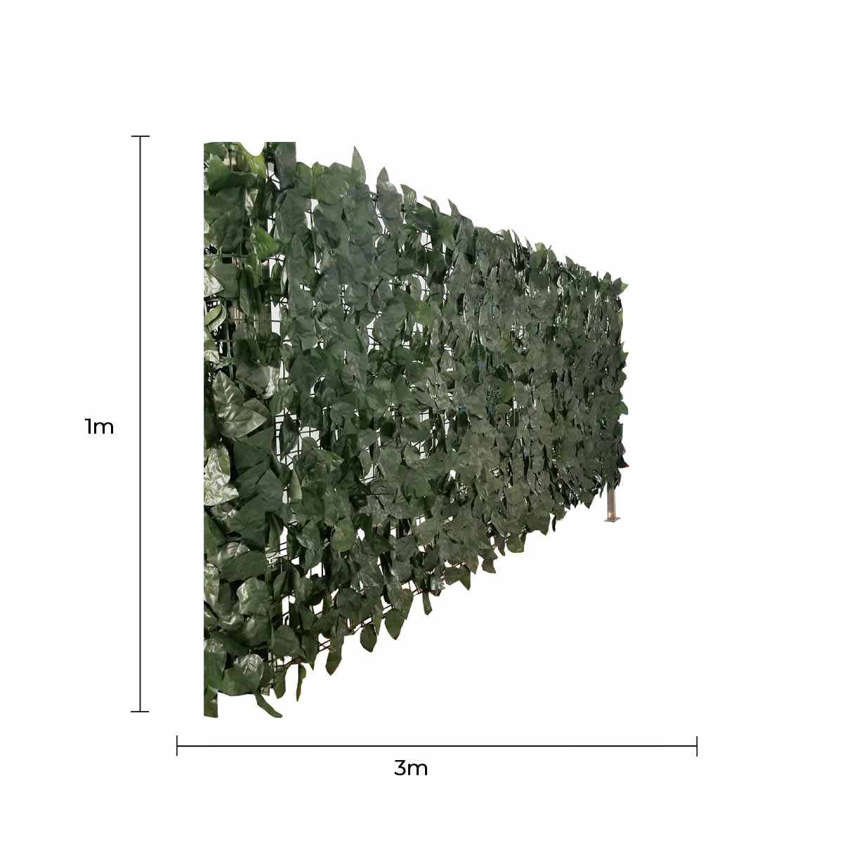 Artificial Ivy Leaf Hedging 3M x 1M Roll (Fake Ivy Roll) V637-1006477