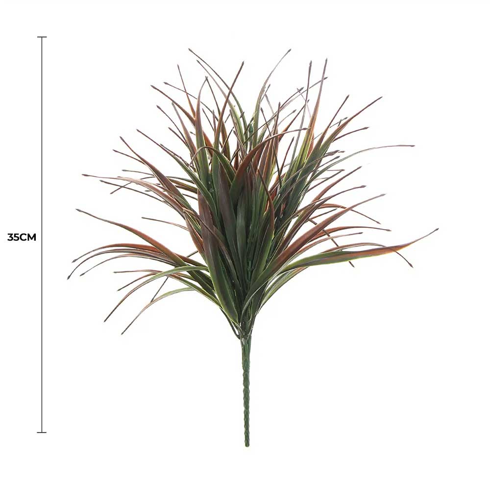 Artificial Brown Tipped Grass Plant UV Resistant 35cm V637-1016083