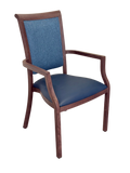 Harvey Dining Chair Stackable w Faux Leather Seat 95cm V637-13601