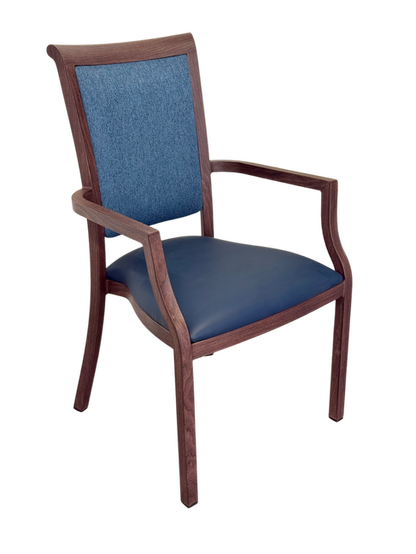 Harvey Dining Chair Stackable w Faux Leather Seat 95cm V637-13601