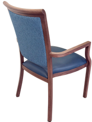 Harvey Dining Chair Stackable w Faux Leather Seat 95cm V637-13601