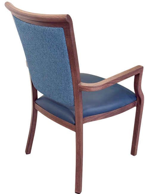 Harvey Dining Chair Stackable w Faux Leather Seat 95cm V637-13601