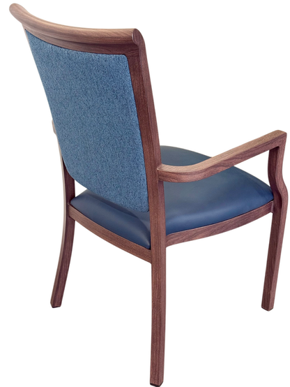 Harvey Dining Chair Stackable w Faux Leather Seat 95cm V637-13601