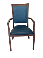 Harvey Dining Chair Stackable w Faux Leather Seat 95cm V637-13601