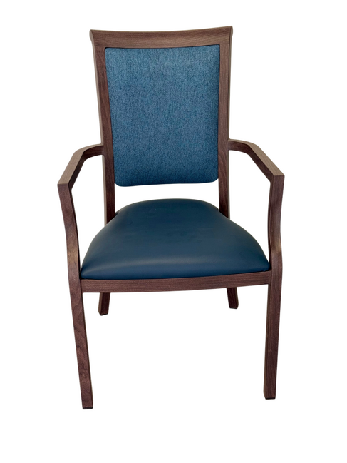 Harvey Dining Chair Stackable w Faux Leather Seat 95cm V637-13601
