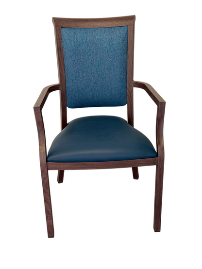 Harvey Dining Chair Stackable w Faux Leather Seat 95cm V637-13601
