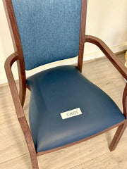 Harvey Dining Chair Stackable w Faux Leather Seat 95cm V637-13601